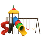 MYTS Backyard Mega Play Zone With 3 Swings & 2 Slides