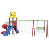 MYTS Curvy Slide Teddy Top For Kids With Dual Swing