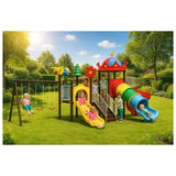 MYTS Dare Deluxe Playset With 3 Swings & 3 Slides