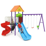 MYTS Deluxe Playset With 2 Slides & 3 Swings