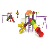 MYTS Deluxe Playset With 2 Swings & 3 Slides