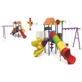 MYTS Deluxe Playset With 2 Swings & 3 Slides