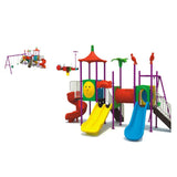 MYTS Deluxe Playset With 3 Swings & 3 Slides