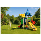 MYTS Discovery Playland With 2 Swings & 2 Slides