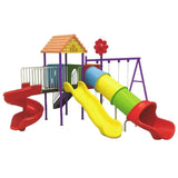 MYTS Discovery Playland With 3 Swings & 3 Slides - Hut