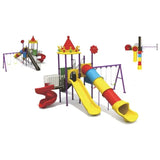 MYTS Discovery Playland With 3 Swings & 3 Slides