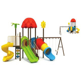 MYTS Dome Mega Play Zone With 3 Slides & 3 Swings