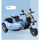 MYTS Electric 2 seater Motorcycle W/ Side Car for Kids - Blue
