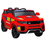 MYTS Electric Police Jeep For Kids - Red
