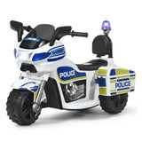 MYTS Electric Police Kids Ride-On Motorbike 12V - White