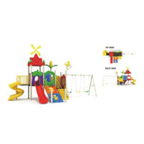 MYTS Fan Styled Swing And Slide Multi Playcell For Kids