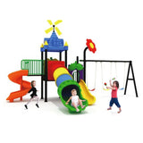 MYTS Fan Styled Swing And Tube Slide For Kids