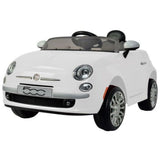 MYTS Fiat 500 Kids Ride-On Car - White