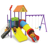 MYTS Fly Mega Play Zone With 3 Swings & 2 Slides