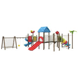 MYTS Fun Park With 3 Slides, 2 Swings & Climbing Range