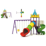 MYTS Garden Play Centre With 2 Slides & 3 Swings