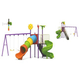 MYTS Imagination Castle With 2 Slides & 3 Swings