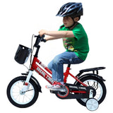 MYTS JNJ Kids Bicycle With Basket 16-inch - Black/Red