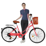 MYTS JNJ Sports Kids Bicycle With  Basket 24-inch - Red
