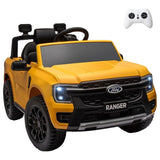 MYTS Junior Ford Ranger Kids Electric Ride On Car - Yellow