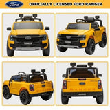MYTS Junior Ford Ranger Kids Electric Ride On Car - Yellow