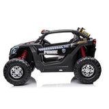 MYTS Kids 12V Police UTV Buggy Electric Rideon - Black