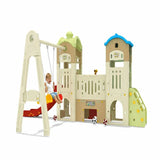 MYTS Kids Castle Swing And Slide Playset With Playhouse