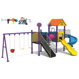 MYTS Kids Discovery Playland With 3 Swings & 2 Slides