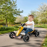 MYTS Kids Dual Motor Electric Go Kart 12V - Yellow