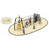 MYTS Kids Gym Backyard Rock Climber Series - Grey