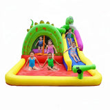MYTS Kids Inflatable Bouncy Castle With Water Slide And Splash Pool - Dinosaur
