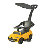 MYTS Kids Lamborghini Urus Licensed Ride-On Push Car With Canopy - Yellow