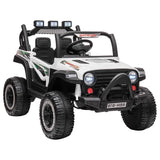 MYTS Kids Mountain Jeep Style Ride-on Car 12V - White