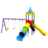 MYTS Kids Outdoor Fun Backyard Series With Swing & Slide