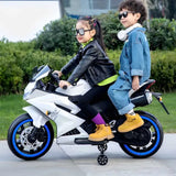 MYTS Kids R15 Ride-on Sports Bike 12V - White