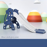 MYTS Kids Slide With Basket Ball Hoop & Ball Pool - Blue