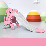 MYTS Kids Slide With Basket Ball Hoop & Ball Pool - Pink