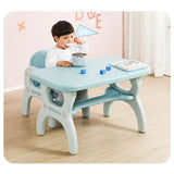 MYTS Kids Table With 2 Chairs - Blue