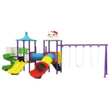 MYTS Kitty Premium Outdoor Play With 3 Swings & 3 Slides