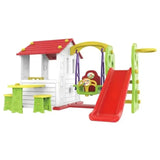 MYTS Korean Playhouse Game With Swing Slide & Table Chair - Red
