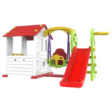 MYTS Korean Playhouse Game With  Swing & Slide - Red/Grey