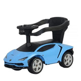 MYTS Licensed Lamborghini Boys Push Car With Handle - Blue