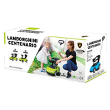 MYTS Licensed Lamborghini Kids Push Car With Handle - Orange