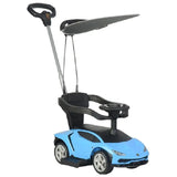 MYTS Licensed Lamborghini With Sun Canopy Boys Push Car - Blue