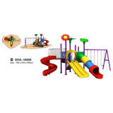 MYTS Mega Garden Dual And Single Slides And Swings