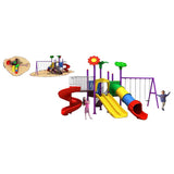 MYTS Mega Garden Dual And Single Slides And Swings