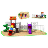 MYTS Mega Kids Playground Swinger And Slider With Climber
