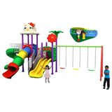 MYTS Mega Kitten Frame Dual Swing & Wavy Slides (330 cm)