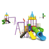 MYTS Mega Play Zone With 3 Slides & 3 Swings