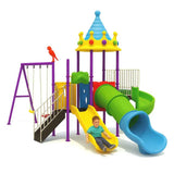 MYTS Mega Play Zone With 3 Slides & 3 Swings